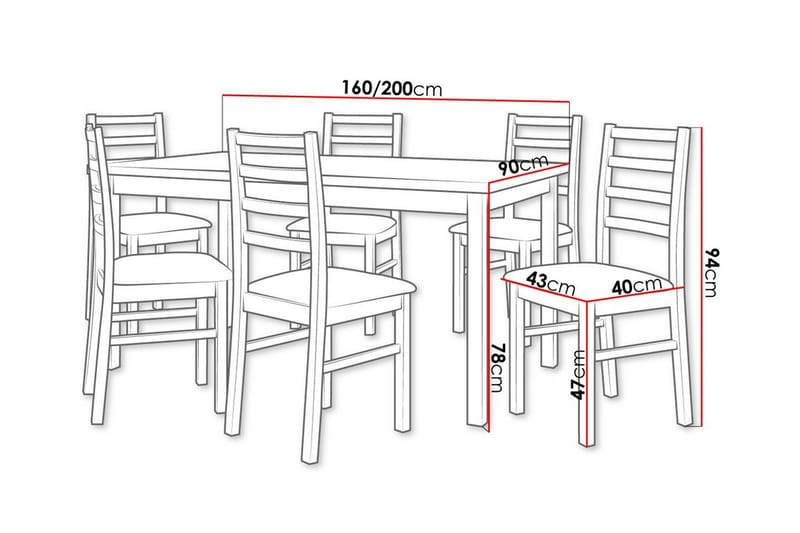 Patrickswell Spisegruppe - Møbler - Bord - Spisegrupper