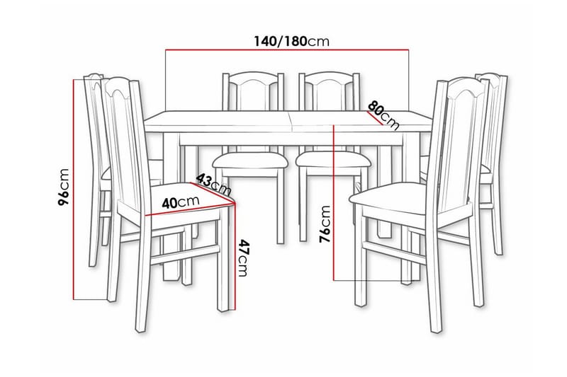 Patrickswell Spisegruppe - Møbler - Bord - Spisegrupper