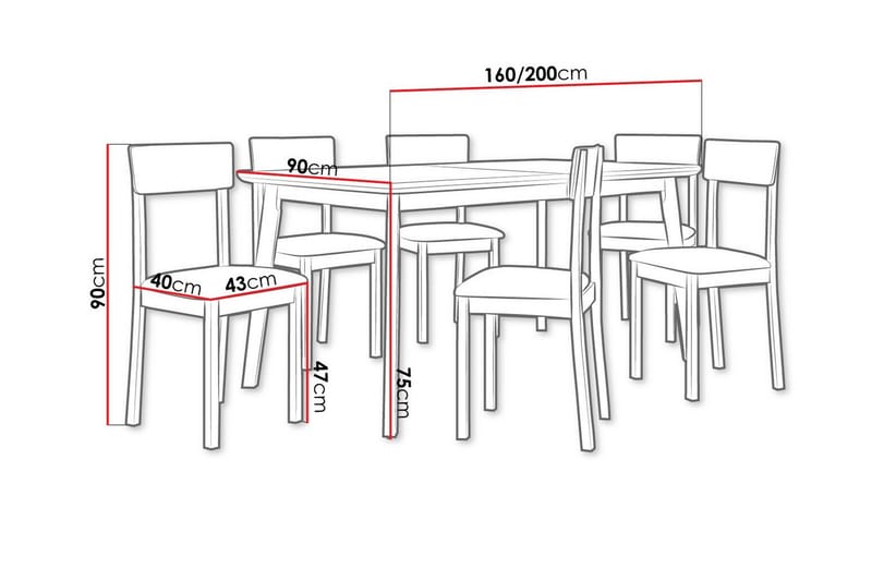 Patrickswell Spisegruppe - Møbler - Bord - Spisegrupper