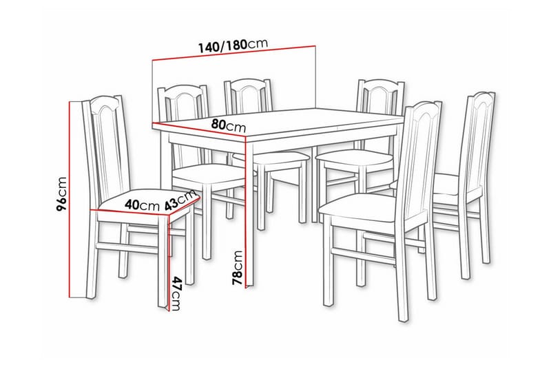 Patrickswell Spisegruppe - Møbler - Bord - Spisegrupper