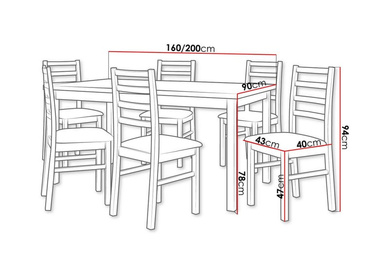 Patrickswell Spisegruppe - Møbler - Bord - Spisegrupper