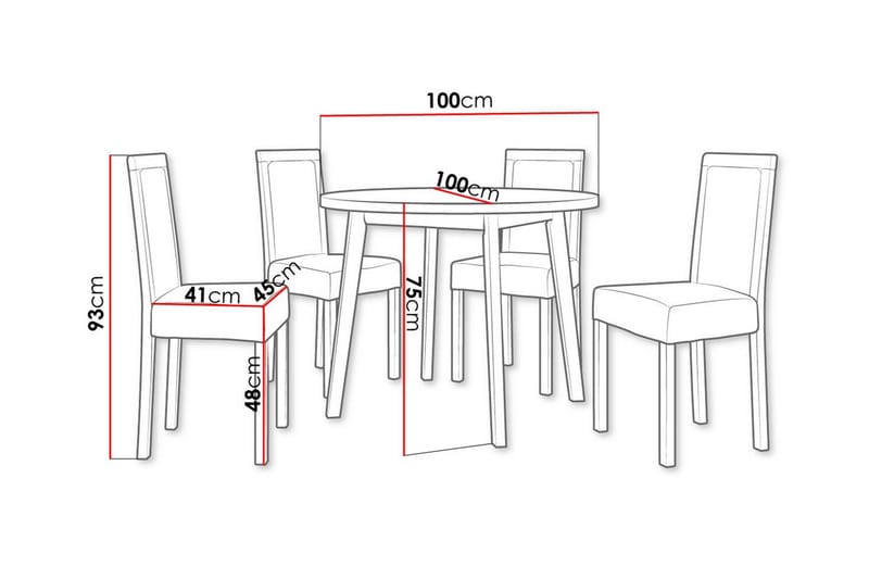 Patrickswell Spisegruppe - Møbler - Bord - Spisegrupper