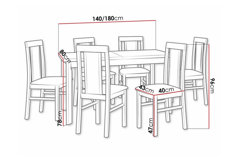 Patrickswell Spisegruppe - Møbler - Bord - Spisegrupper