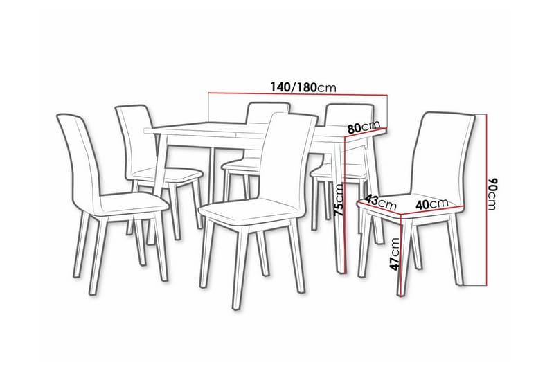 Patrickswell Spisegruppe - Møbler - Bord - Spisegrupper