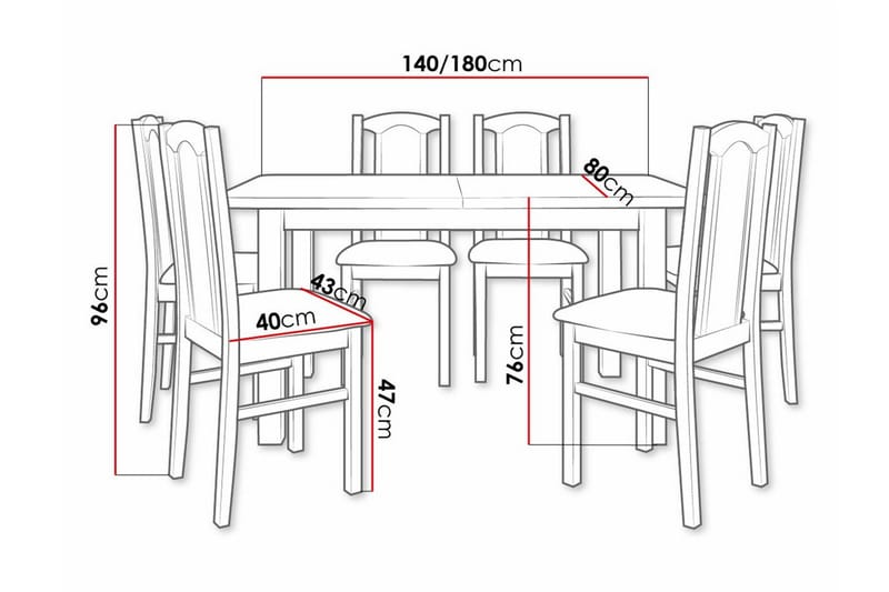 Patrickswell Spisegruppe - Møbler - Bord - Spisegrupper