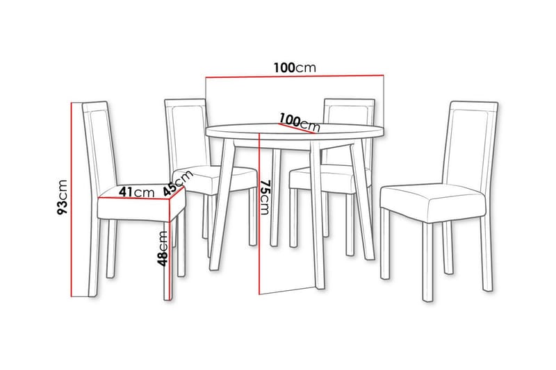 Patrickswell Spisegruppe - Møbler - Bord - Spisegrupper