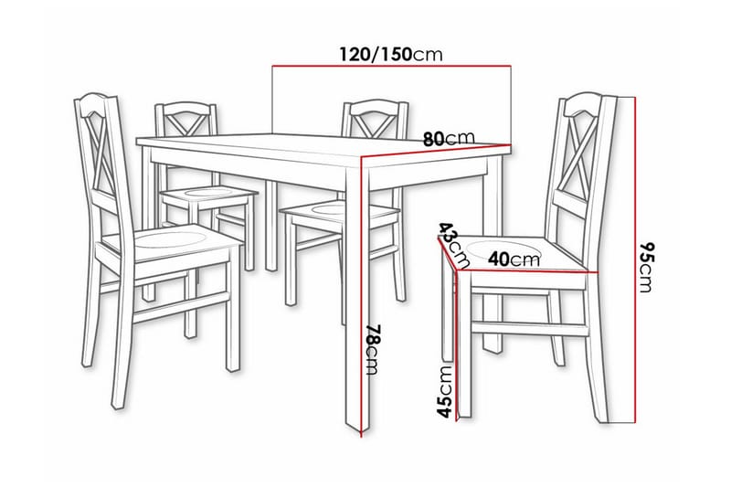 Patrickswell Spisegruppe - Møbler - Bord - Spisegrupper