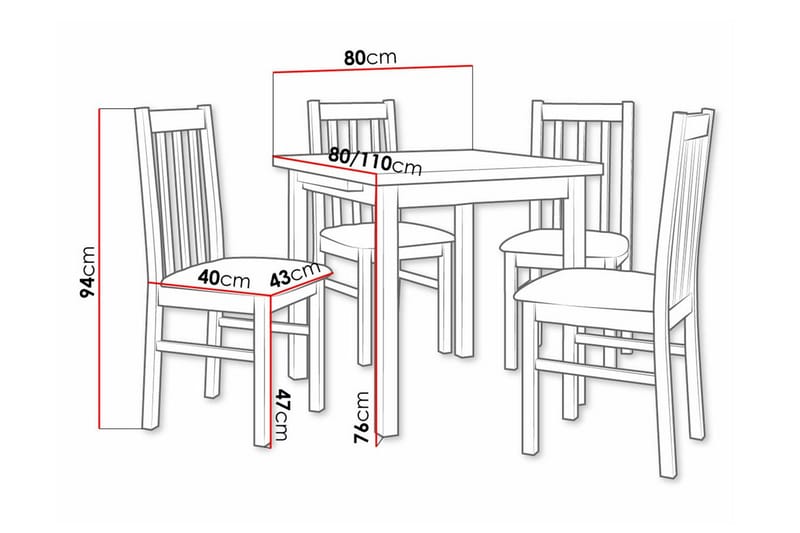 Patrickswell Spisegruppe - Møbler - Bord - Spisegrupper