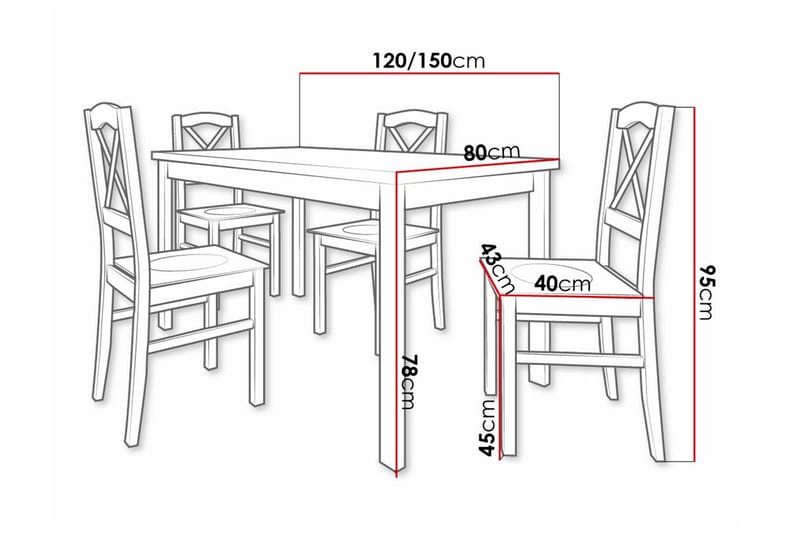 Patrickswell Spisegruppe - Møbler - Bord - Spisegrupper