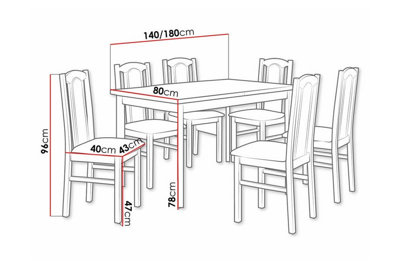 Patrickswell Spisegruppe - Møbler - Bord - Spisegrupper