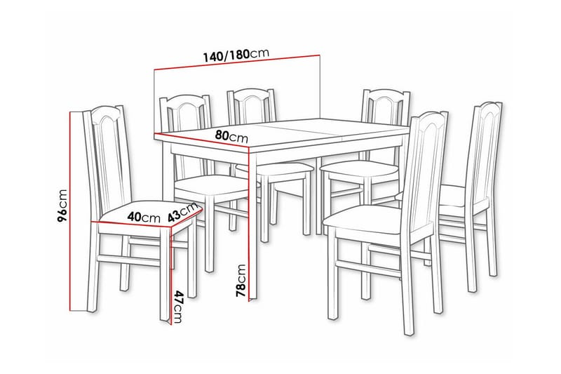 Patrickswell Spisegruppe - Møbler - Bord - Spisegrupper