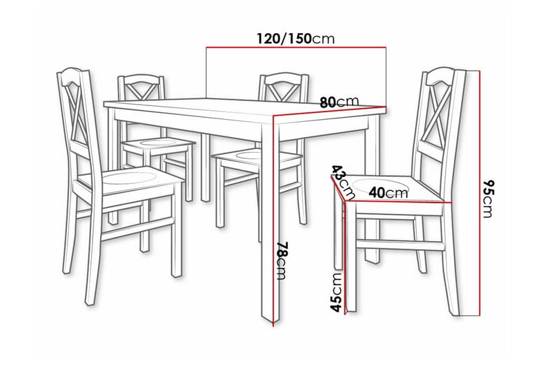 Patrickswell Spisegruppe - Møbler - Bord - Spisegrupper