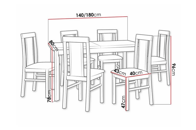 Patrickswell Spisegruppe - Møbler - Bord - Spisegrupper