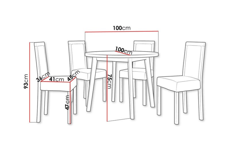 Patrickswell Spisegruppe - Møbler - Bord - Spisegrupper