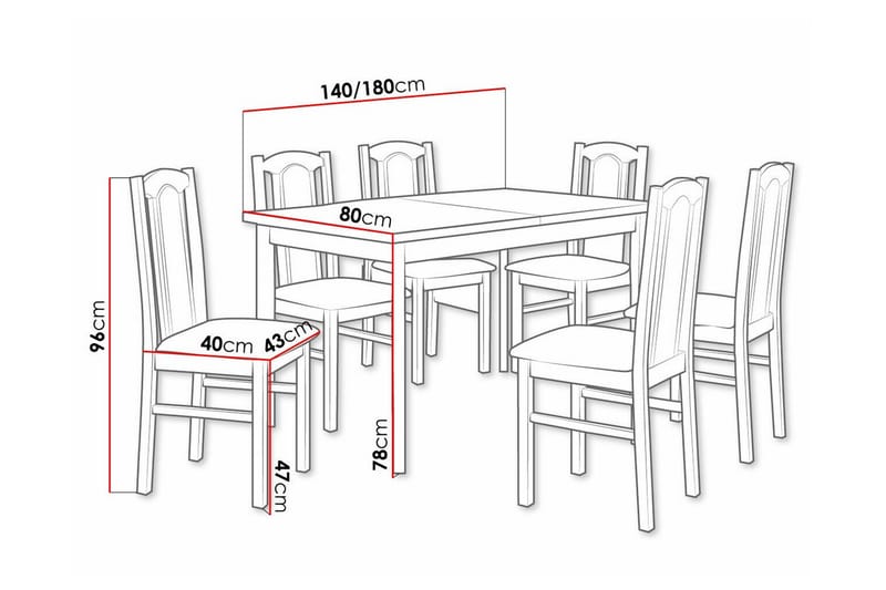 Patrickswell Spisegruppe - Møbler - Bord - Spisegrupper