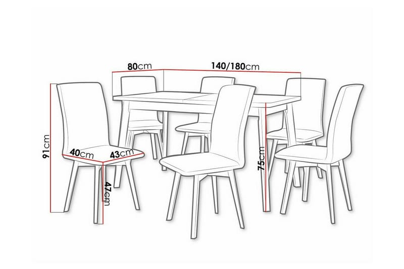 Patrickswell Spisegruppe - Møbler - Bord - Spisegrupper