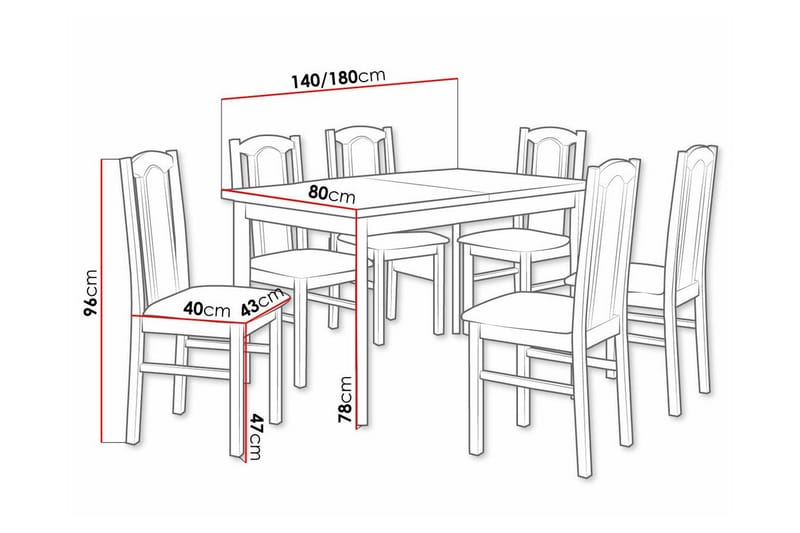 Patrickswell Spisegruppe - Møbler - Bord - Spisegrupper