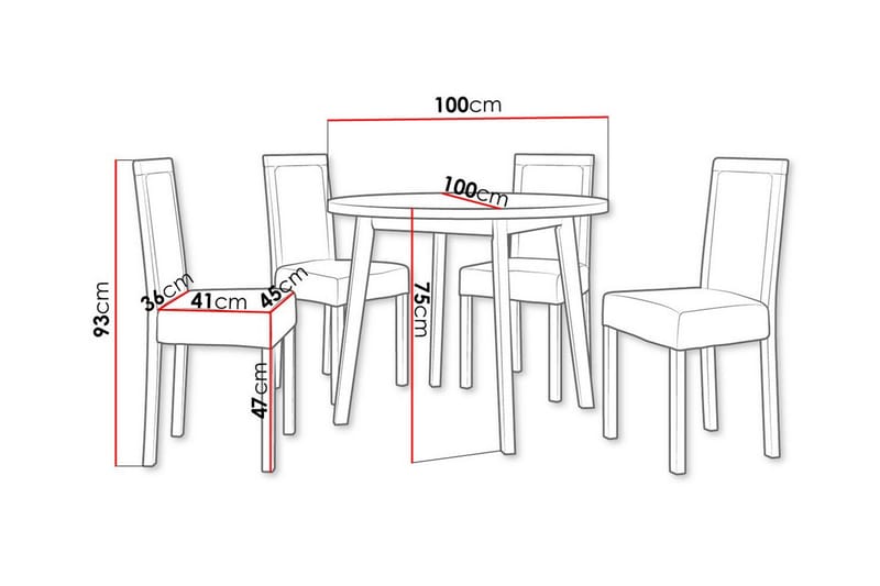 Patrickswell Spisegruppe - Møbler - Bord - Spisegrupper