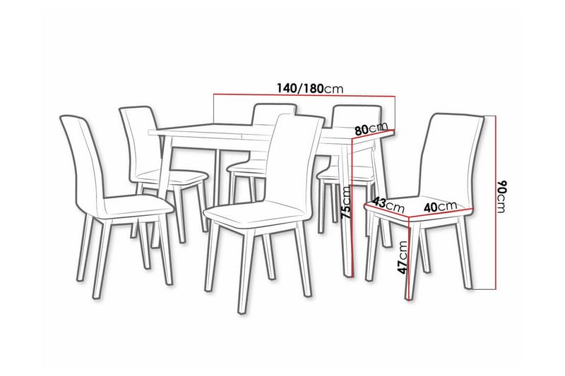 Patrickswell Spisegruppe - Møbler - Bord - Spisegrupper
