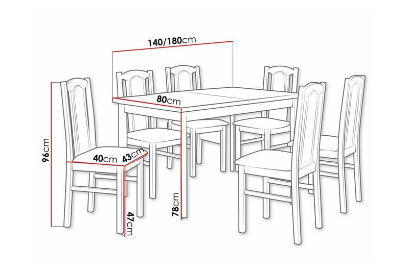 Patrickswell Spisegruppe - Møbler - Bord - Spisegrupper