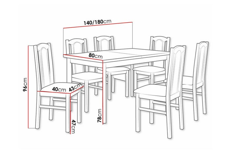 Patrickswell Spisegruppe - Møbler - Bord - Spisegrupper