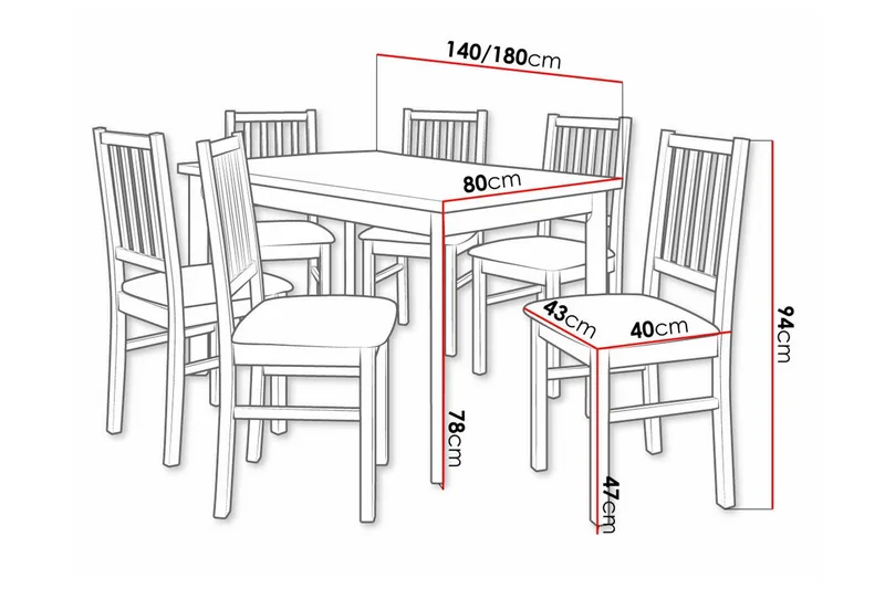 Patrickswell Spisegruppe - Møbler - Bord - Spisegrupper