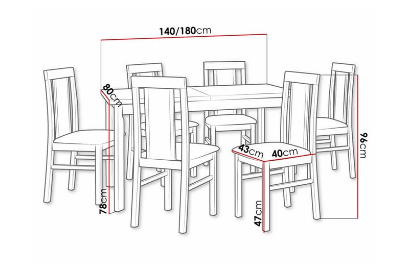 Patrickswell Spisegruppe - Møbler - Bord - Spisegrupper