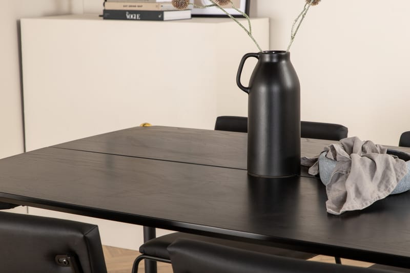 Pelle spisebord med 6 Kenth Spisestol - Møbler - Bord - Spisegrupper