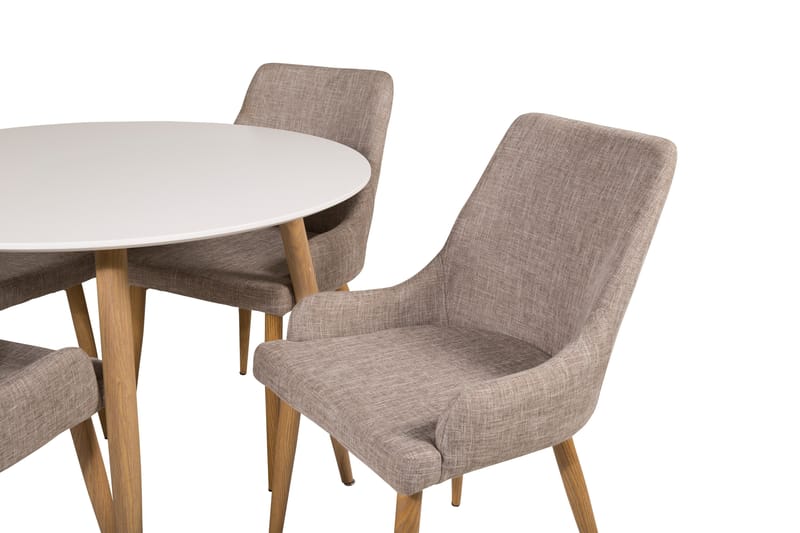 Pelle Spisegruppe med 4 Spisestoler - Møbler - Bord - Spisegrupper