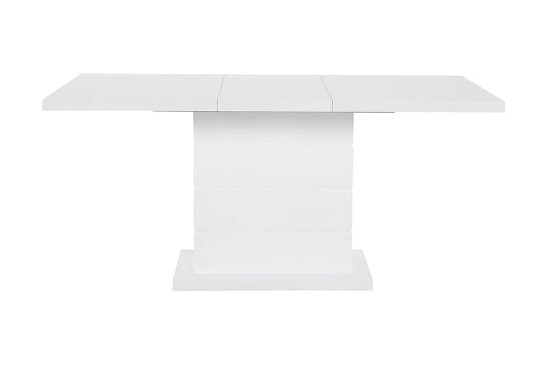 Ratliff Forlengningsbar Spisegruppe 120 cm med 4 Cibus Stole - Hvit/Hvit PU/Krom - Møbler - Bord - Spisegrupper