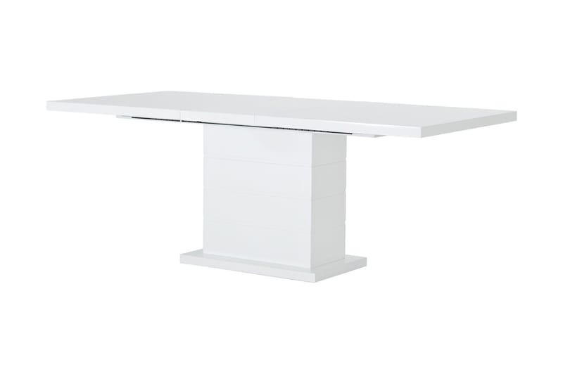 Ratliff Forlengningsbar Spisegruppe 180 cm m 4 Cibus Stoler - Hvit/Svart - Møbler - Bord - Spisegrupper