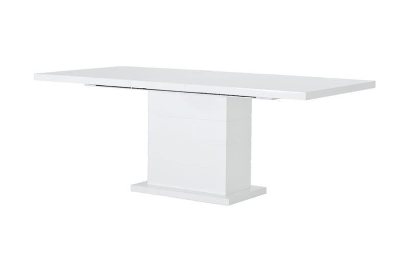 Ratliff Forlengningsbar Spisegruppe 180 cm m 4 Cibus Stoler - Hvit/Svart - Møbler - Bord - Spisegrupper