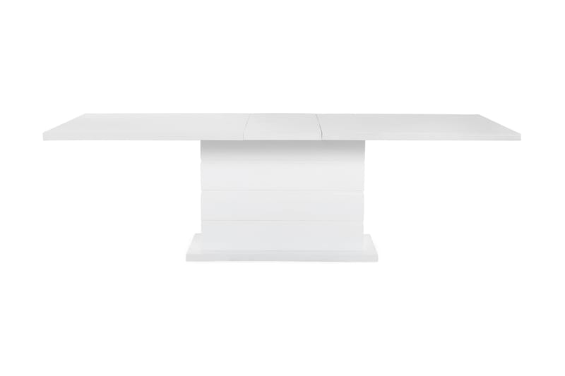 Ratliff Forlengningsbar Spisegruppe 180 cm med 6 Cibus Stole - Hvit/Grå/Krom - Møbler - Bord - Spisegrupper