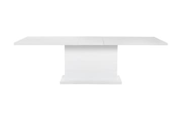 Ratliff Forlengningsbar Spisegruppe 200 cm med 8 Cibus Stole - Hvit/Grå/Krom - Møbler - Bord - Spisegrupper