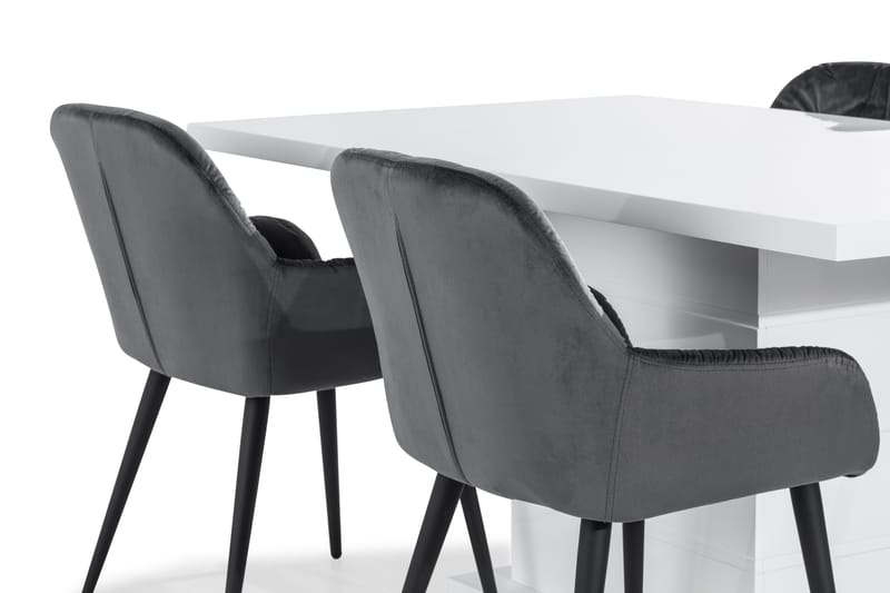 Ratliff Spisebord 160 cm 4 Giovanni Stoler Fl�øyel - Møbler - Bord - Spisegrupper