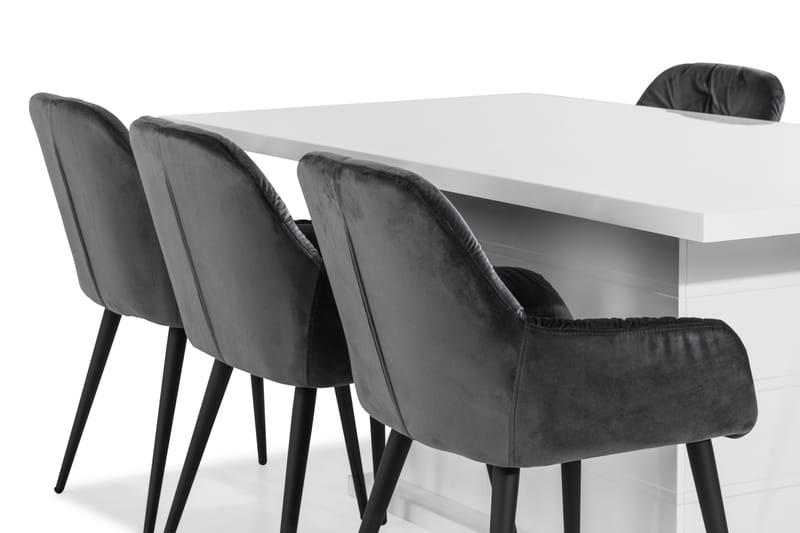 Ratliff Spisebord 180 cm 6 Giovanni Stoler Fløyel - Møbler - Bord - Spisegrupper