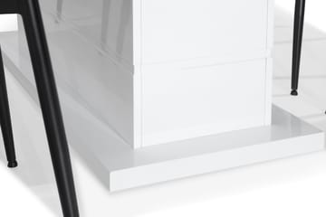 Ratliff Spisegruppe 180 cm med 6 Alsarp Stol - Hvit/Blå - Møbler - Bord - Spisegrupper