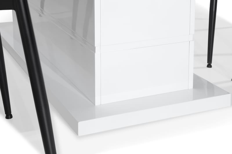 Ratliff Spisegruppe 180 cm med 6 Alsarp Stol - Hvit/Blå - Møbler - Bord - Spisegrupper