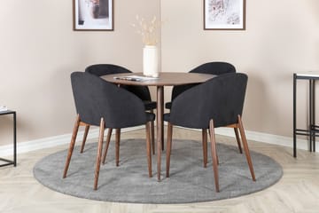 Ridones Spisegruppe Rund 100 cm + 4 Kullersbro Spisestoler - Møbler - Bord - Spisegrupper