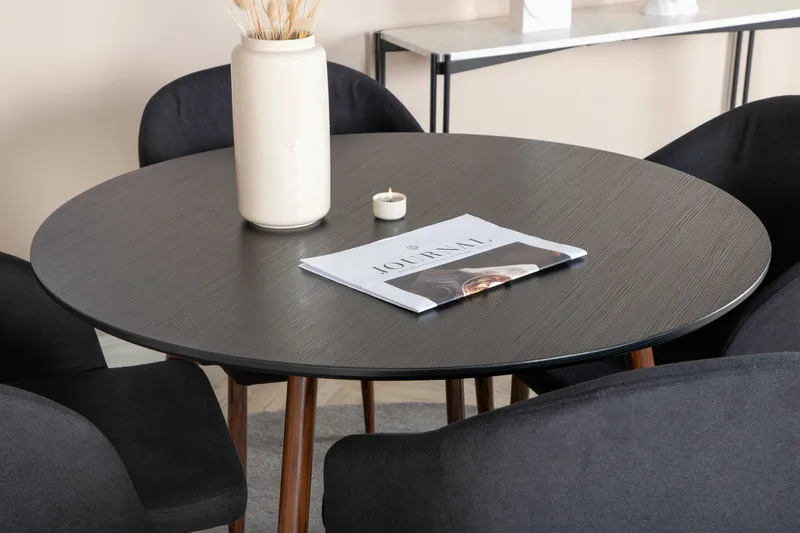 Ridones Spisegruppe Rund 100 cm + 4 Kullersbro Spisestoler - Møbler - Bord - Spisegrupper