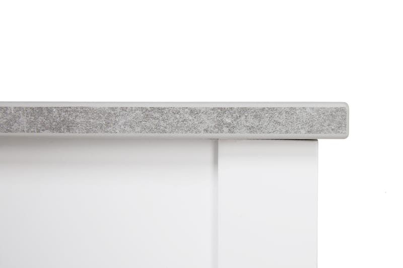 Romeo Spisegruppe 140 cm med 4 Viktor Stoler - Betong/Hvit/Svart - Møbler - Bord - Spisegrupper