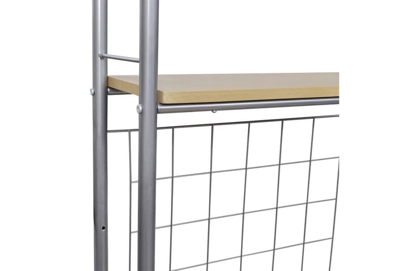 Sammenleggbar frokostbar med 2 stoler - Stål/Beige - Møbler - Bord - Spisegrupper