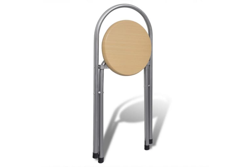 Sammenleggbar frokostbar med 2 stoler - Stål/Beige - Møbler - Bord - Spisegrupper