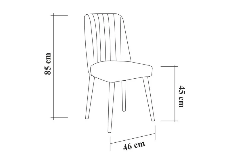 Shundrea Spisegruppe 4 deler 75 cm - Valnøtt - Møbler - Bord - Spisegrupper