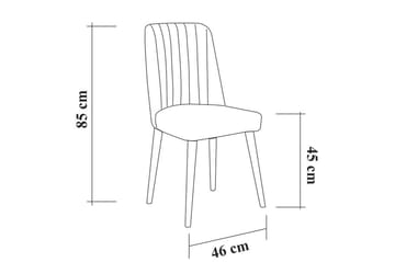 Shundrea Spisegruppe 4 deler 75 cm - Valnøtt - Møbler - Bord - Spisegrupper