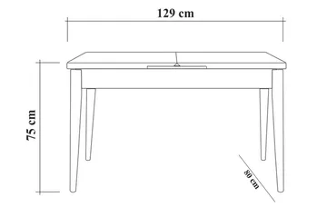 Shundrea Spisegruppe 5 deler 75 cm - Tre / Natur - Møbler - Bord - Spisegrupper