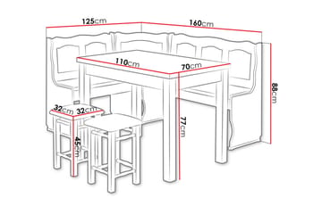 Sialana Spisegruppe - Oretre - Møbler - Bord - Spisegrupper