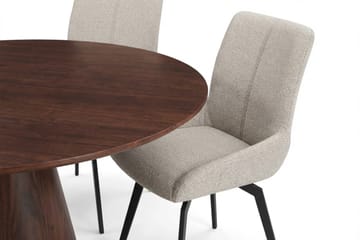 Siena spisegruppe rund 110 cm valnøtt med 4 Mora spisestoler - Valnøtt - Møbler - Bord - Spisegrupper