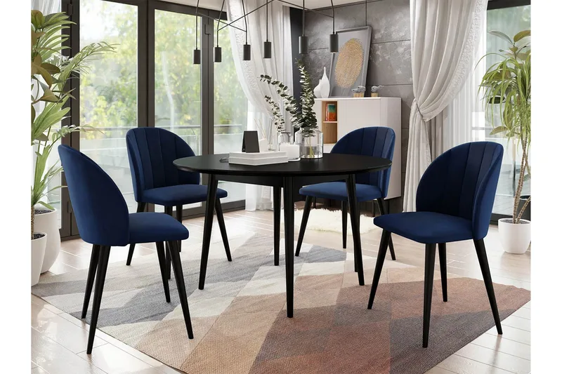 Spisegruppe - Blå - Møbler - Bord - Spisegrupper