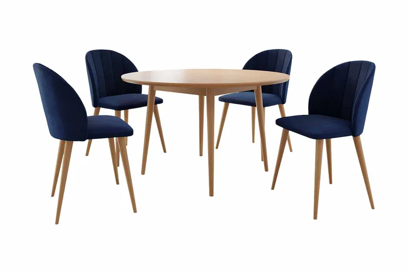 Spisegruppe - Blå - Møbler - Bord - Spisegrupper